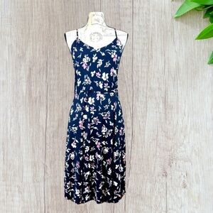 Nine Britton Angie Navy Floral Knit Dress NWT Size SP